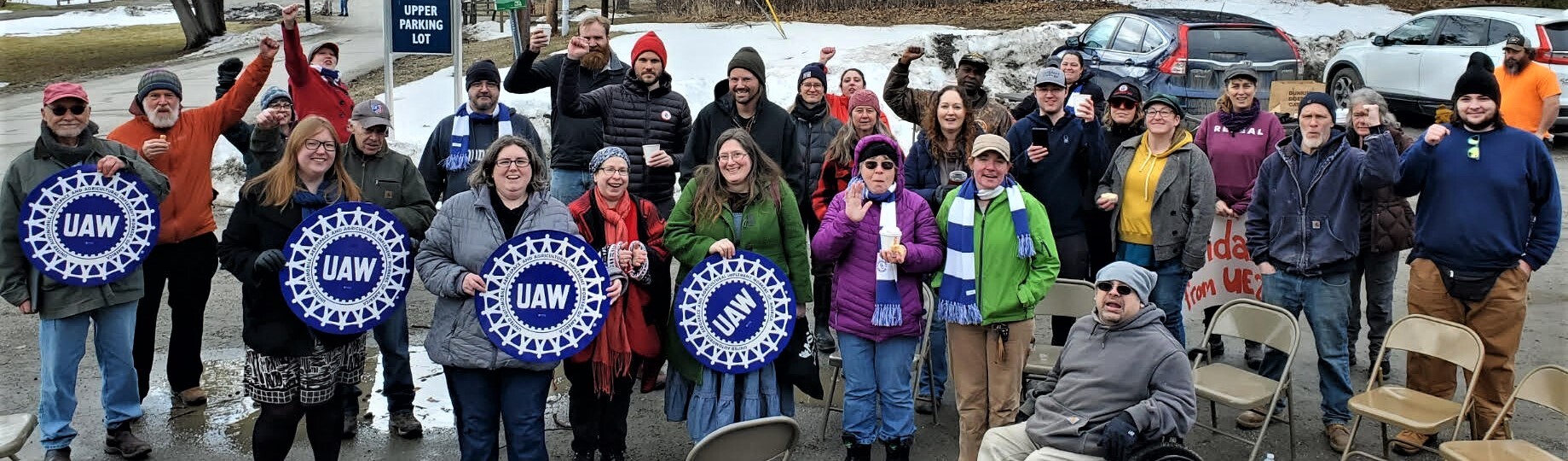 UAW Support Goddard Staff Rally! | Vermont State Labor Council, AFL-CIO