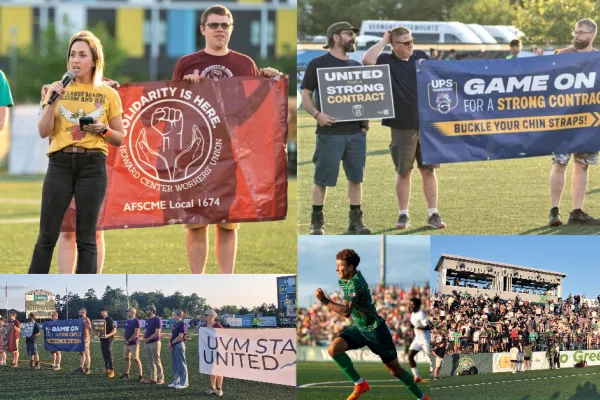Labor Night 2023 Union Speech and Banner Walk